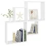 White plywood wall cube shelf 80x15x78.5 cm by vidaXL, Shelves and shelves - Ref: Foro24-807259, Price: 34,90 €, Discount: %