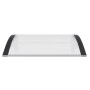 Marquesina puerta policarbonato negro y transparente 80x75 cm de vidaXL, Toldos - Ref: Foro24-153585, Precio: 37,00 €, Descue...