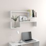 Wandregale 2 Stück glänzend weißes Sperrholz 100x15x20cm von vidaXL, Regale und Regale - Ref: Foro24-807274, Preis: 26,64 €, ...