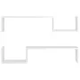 Wall shelves 2 pcs glossy white plywood 100x15x20cm by vidaXL, Shelves and shelves - Ref: Foro24-807274, Price: 26,31 €, Disc...