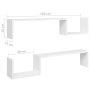 Wandregale 2 Stück glänzend weißes Sperrholz 100x15x20cm von vidaXL, Regale und Regale - Ref: Foro24-807274, Preis: 26,64 €, ...