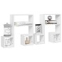 Wandregale 2 Stück glänzend weißes Sperrholz 50x15x50 cm von vidaXL, Regale und Regale - Ref: Foro24-807247, Preis: 24,83 €, ...
