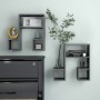 Wandregale 2 Stück glänzend graues Sperrholz 50x15x50cm von vidaXL, Regale und Regale - Ref: Foro24-807249, Preis: 33,66 €, R...