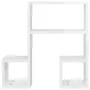 Wandregale 2 Stück glänzend weißes Sperrholz 50x15x50 cm von vidaXL, Regale und Regale - Ref: Foro24-807247, Preis: 24,61 €, ...