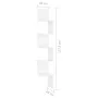 Glossy white plywood wall corner shelf 20x20x127.5cm by vidaXL, Shelves and shelves - Ref: Foro24-807283, Price: 32,28 €, Dis...