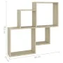 Würfelregal aus Sonoma-Eichensperrholz, 80 x 15 x 78,5 cm von vidaXL, Regale und Regale - Ref: Foro24-807262, Preis: 27,29 €,...