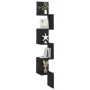 Black plywood corner wall shelf 20x20x127.5 cm by vidaXL, Shelves and shelves - Ref: Foro24-807278, Price: 29,43 €, Discount: %