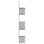 Concrete gray plywood wall corner shelf 20x20x127.5cm by vidaXL, Shelves and shelves - Ref: Foro24-807281, Price: 35,61 €, Di...
