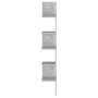 Wand-Eckregal aus betongrauem Sperrholz, 20 x 20 x 127,5 cm von vidaXL, Regale und Regale - Ref: Foro24-807281, Preis: 35,67 ...