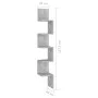 Concrete gray plywood wall corner shelf 20x20x127.5cm by vidaXL, Shelves and shelves - Ref: Foro24-807281, Price: 35,61 €, Di...