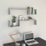 Wandregale 2 Stück graues Holzwerkstoff 100x15x20 cm von vidaXL, Regale und Regale - Ref: Foro24-807272, Preis: 23,64 €, Raba...