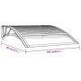 Schwarzes Polycarbonat-Türvordach 100x80 cm von vidaXL, Markisen - Ref: Foro24-153590, Preis: 40,11 €, Rabatt: %