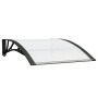 Türvordach aus schwarzem und transparentem Polycarbonat, 100 x 80 cm von vidaXL, Markisen - Ref: Foro24-153588, Preis: 39,98 ...
