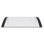 Marquesina puerta policarbonato negro y transparente 100x80 cm de vidaXL, Toldos - Ref: Foro24-153588, Precio: 39,98 €, Descu...