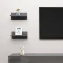 Wall shelves 2 units glossy gray 40x11.5x18 cm by vidaXL, Shelves and shelves - Ref: Foro24-807313, Price: 12,29 €, Discount: %