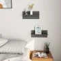 Wall shelves 2 units glossy gray 40x11.5x18 cm by vidaXL, Shelves and shelves - Ref: Foro24-807313, Price: 12,29 €, Discount: %