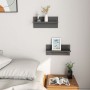 Wandregale 2 Einheiten glänzend grau 40x11,5x18 cm von vidaXL, Regale und Regale - Ref: Foro24-807313, Preis: 12,29 €, Rabatt: %
