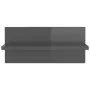 Wall shelves 2 units glossy gray 40x11.5x18 cm by vidaXL, Shelves and shelves - Ref: Foro24-807313, Price: 12,29 €, Discount: %