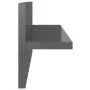 Wall shelves 2 units glossy gray 40x11.5x18 cm by vidaXL, Shelves and shelves - Ref: Foro24-807313, Price: 12,29 €, Discount: %
