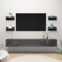 Wandregale 4 Einheiten glänzend grau 40x11,5x18 cm von vidaXL, Regale und Regale - Ref: Foro24-807314, Preis: 23,39 €, Rabatt: %