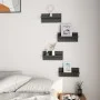 Wall shelves 4 units glossy gray 40x11.5x18 cm by vidaXL, Shelves and shelves - Ref: Foro24-807314, Price: 23,16 €, Discount: %