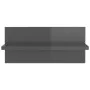 Wall shelves 4 units glossy gray 40x11.5x18 cm by vidaXL, Shelves and shelves - Ref: Foro24-807314, Price: 23,16 €, Discount: %