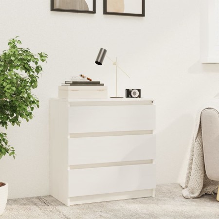 Mesita de noche madera maciza de mango blanco 60x36x64 cm de vidaXL, Mesitas de noche - Ref: Foro24-808094, Precio: 85,90 €, ...