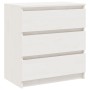 Mesita de noche madera maciza de mango blanco 60x36x64 cm de vidaXL, Mesitas de noche - Ref: Foro24-808094, Precio: 85,90 €, ...