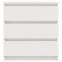Mesita de noche madera maciza de mango blanco 60x36x64 cm de vidaXL, Mesitas de noche - Ref: Foro24-808094, Precio: 85,90 €, ...