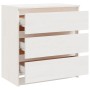 Mesita de noche madera maciza de mango blanco 60x36x64 cm de vidaXL, Mesitas de noche - Ref: Foro24-808094, Precio: 85,90 €, ...
