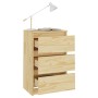 Nachttische 2 Stück Massivholz Kiefer 40x29,5x64 cm von vidaXL, Nachttische - Ref: Foro24-808084, Preis: 85,47 €, Rabatt: %