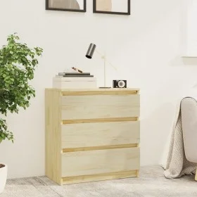 Mesita de noche madera maciza de pino 60x36x64 cm de vidaXL, Mesitas de noche - Ref: Foro24-808093, Precio: 67,82 €, Descuent...
