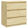 Mesita de noche madera maciza de pino 60x36x64 cm de vidaXL, Mesitas de noche - Ref: Foro24-808093, Precio: 68,69 €, Descuent...