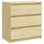 Solid pine wood bedside table 60x36x64 cm by vidaXL, Nightstands - Ref: Foro24-808093, Price: 67,75 €, Discount: %