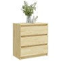 Mesita de noche madera maciza de pino 60x36x64 cm de vidaXL, Mesitas de noche - Ref: Foro24-808093, Precio: 68,69 €, Descuent...