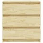 Solid pine wood bedside table 60x36x64 cm by vidaXL, Nightstands - Ref: Foro24-808093, Price: 67,75 €, Discount: %