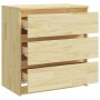 Mesita de noche madera maciza de pino 60x36x64 cm de vidaXL, Mesitas de noche - Ref: Foro24-808093, Precio: 68,69 €, Descuent...