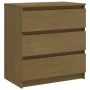 Nachttisch aus massivem honigbraunem Mangoholz 60x36x64 cm von vidaXL, Nachttische - Ref: Foro24-808096, Preis: 89,21 €, Raba...