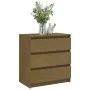 Nachttisch aus massivem honigbraunem Mangoholz 60x36x64 cm von vidaXL, Nachttische - Ref: Foro24-808096, Preis: 89,21 €, Raba...