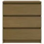 Nachttisch aus massivem honigbraunem Mangoholz 60x36x64 cm von vidaXL, Nachttische - Ref: Foro24-808096, Preis: 89,21 €, Raba...