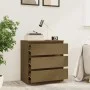 Nachttisch aus massivem honigbraunem Mangoholz 60x36x64 cm von vidaXL, Nachttische - Ref: Foro24-808096, Preis: 89,21 €, Raba...