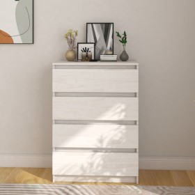Armario auxiliar madera maciza de pino blanco 60x36x84 cm de vidaXL, Aparadores - Ref: Foro24-808104, Precio: 103,73 €, Descu...