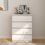 Armario auxiliar madera maciza de pino blanco 60x36x84 cm de vidaXL, Aparadores - Ref: Foro24-808104, Precio: 103,73 €, Descu...