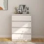 Beistellschrank aus massivem weißem Kiefernholz, 60 x 36 x 84 cm von vidaXL, Sideboards - Ref: Foro24-808104, Preis: 105,50 €...