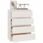 Armario auxiliar madera maciza de pino blanco 60x36x84 cm de vidaXL, Aparadores - Ref: Foro24-808104, Precio: 103,73 €, Descu...