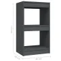 Solid gray pine wood shelf 40x30x71.5 cm by vidaXL, Bookcases and shelves - Ref: Foro24-808135, Price: 28,71 €, Discount: %