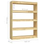 Regal/Raumteiler aus Kiefernholz, 100 x 30 x 135,5 cm von vidaXL, Bücherregale und Regale - Ref: Foro24-808218, Preis: 108,21...