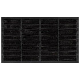 Felpudo rectangular de goma y fibra de coco 45x75 cm