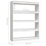 White pine space divider shelf 100x30x135.5 cm by vidaXL, Bookcases and shelves - Ref: Foro24-808219, Price: 109,46 €, Discou...