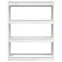 Trennregal aus massivem weißem Kiefernholz, 100 x 30 x 103 cm von vidaXL, Bücherregale und Regale - Ref: Foro24-808214, Preis...